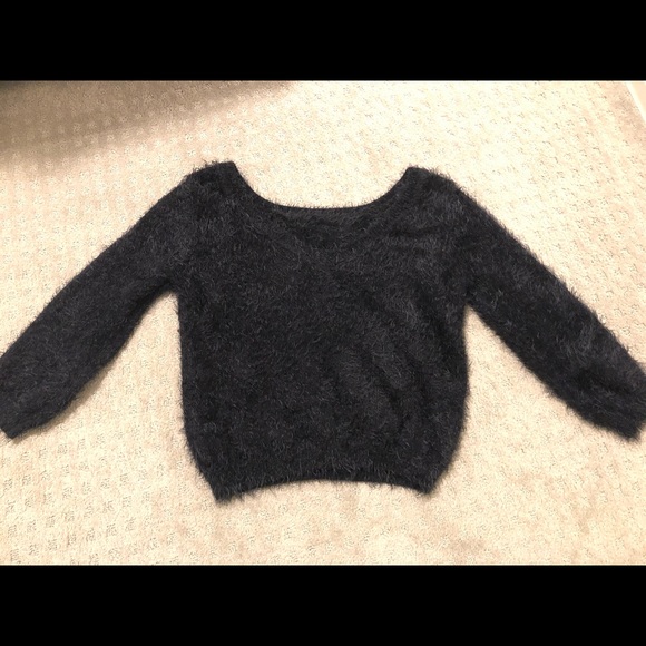 V Back Cropped Sweater from Plenty | monk & lou - Picture 3 of 6
